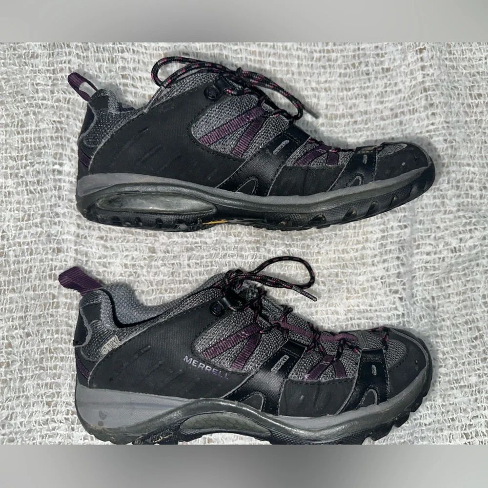 Merrell Siren‎ Edge Q2 Waterproof Hiking Boots Shoes Womens Size 7 Black Trail